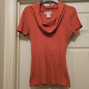 Fashion Avenue Orange Sweater Small